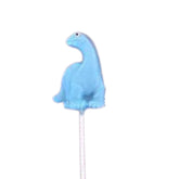 Assortment of Dinosaurs White or Milk Chocolate Lollipop Suckers 2.0oz Blue Brontosaurus